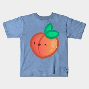 Super Cute Peach - Kawaii Peach Kids T-Shirt